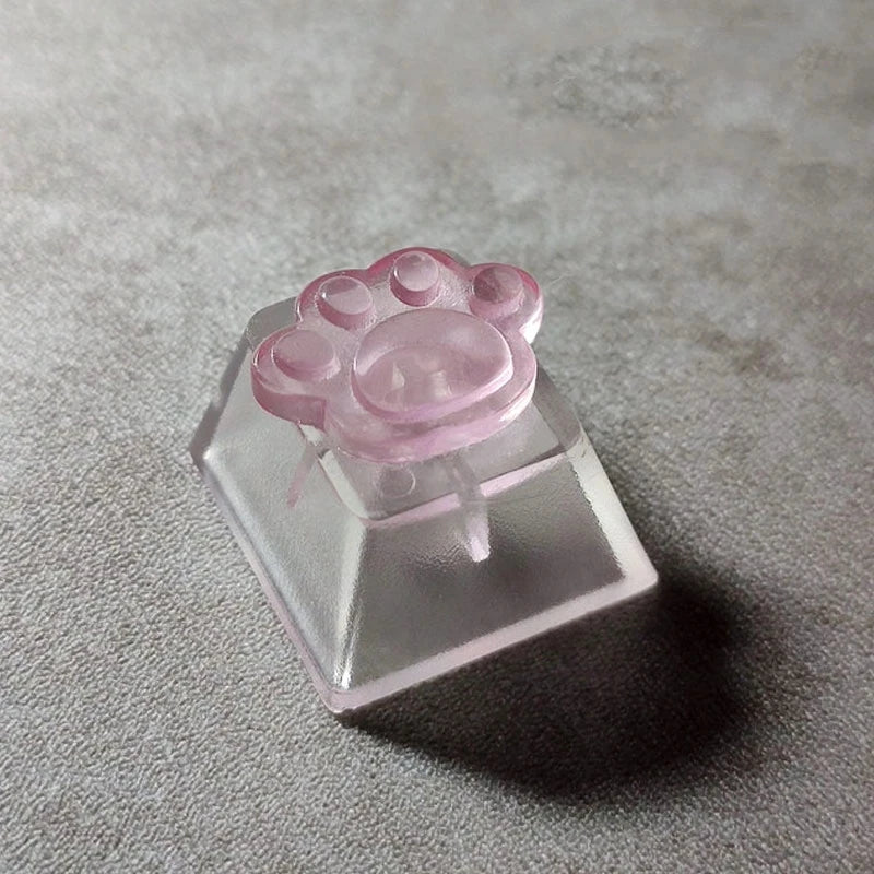 Keycap Games Backlit Cat Paw DIY Star Key Cap Mechanical Keyboards Keycaps for Mechanical Keyboards R4 Height Cherry MX Axis