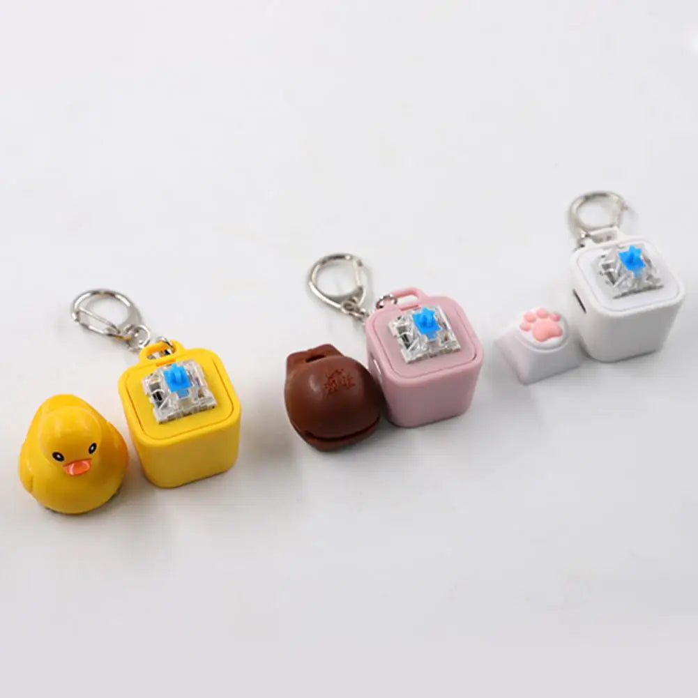 Personality Key Cap Keycap Cute Stereo Little Yellow Duck keycaps for Mechanical Keyboard MX Axis 3D Design V9D7