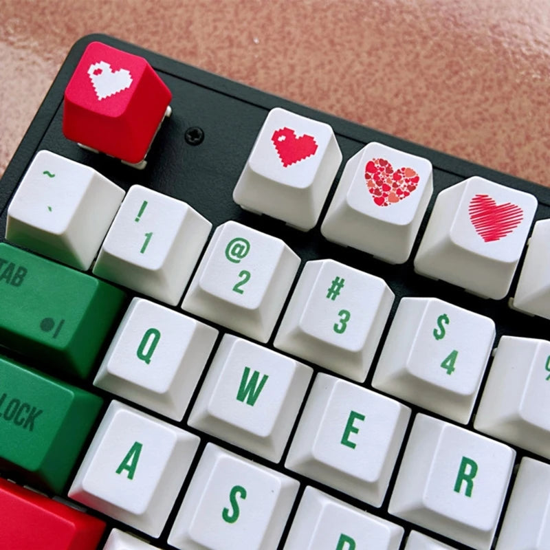 PBT Keycap OEM   Heart Shaped for Mechanical Keyboard Keycaps OEM Keycap  Keycap Replacement