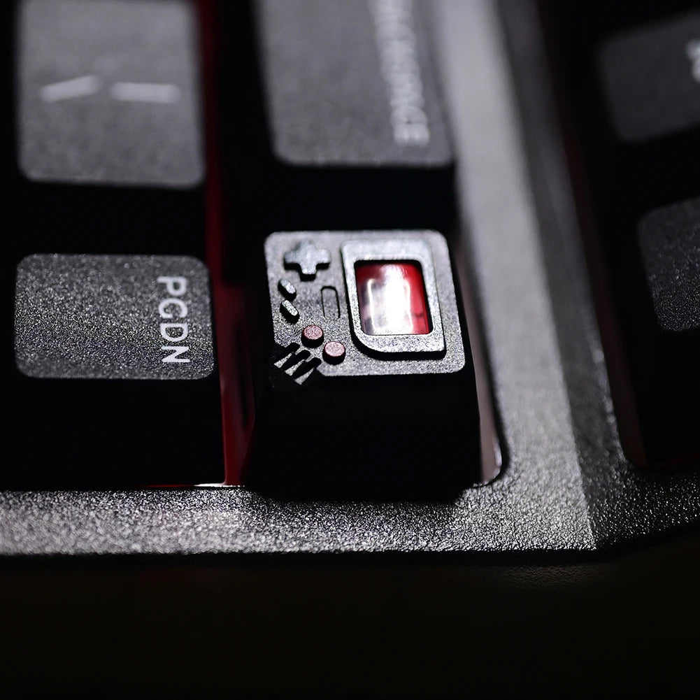 K-04 Keyboard Keycaps 3 in 1 Replacement for Mechanical Keyboard Keycap Retro Game Console Keycaps Cute Transparent Key Cap Suit