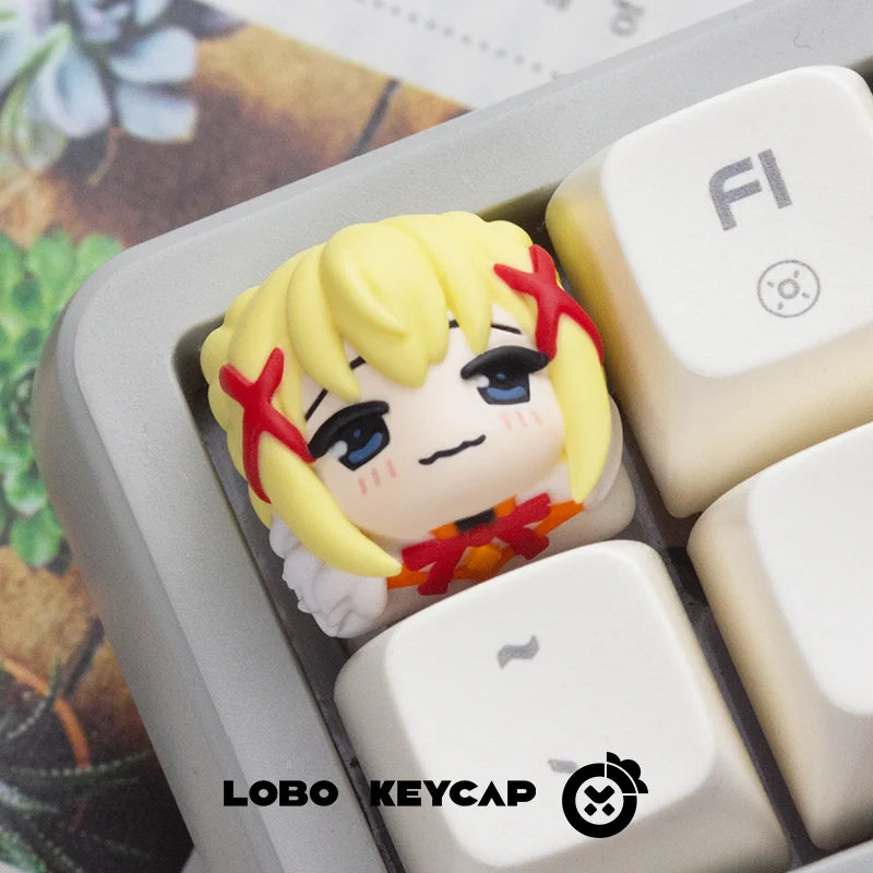 Kono Subarashii Sekai ni Shukufuku wo Keycap ESC Resin Cherry Profile Mechanical Keyboard Cartoon Anime Gift Collectibles keycap
