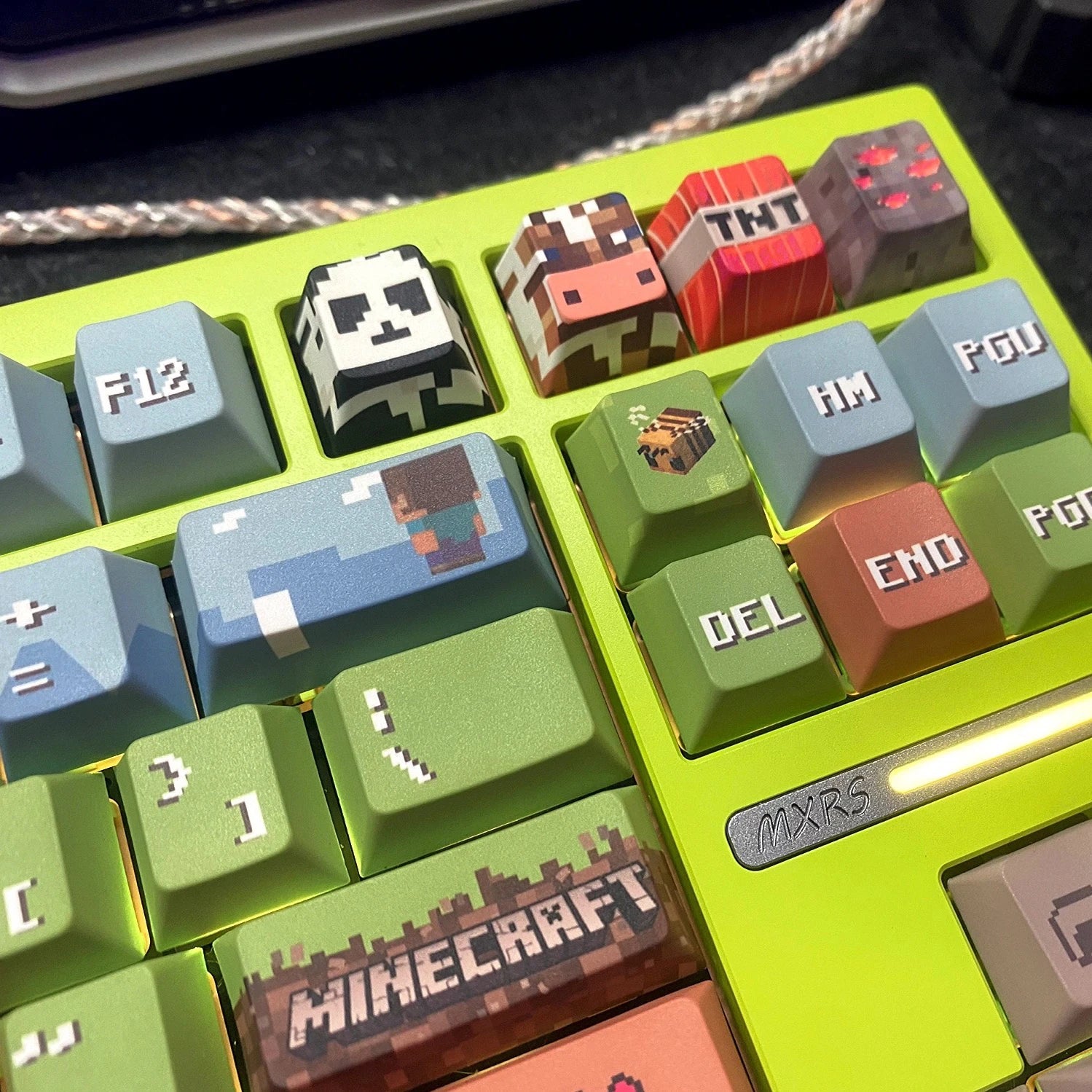 Pixel Design Game Theme Keycap 139 Key Cherry Height Pbt Material Compatible With Wooting Megalion Magnetic Axis Keyboard Keycap