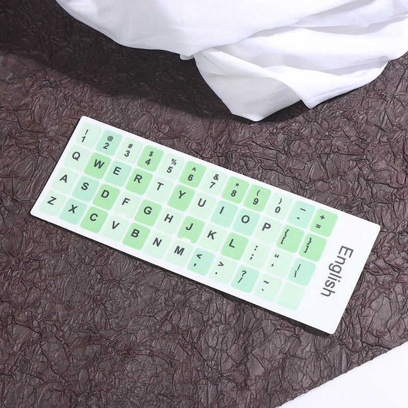English Keyboard Sticker Makaron Color Keycap Key Caps Cover Stickers Desktop Computer Laptop Sticker