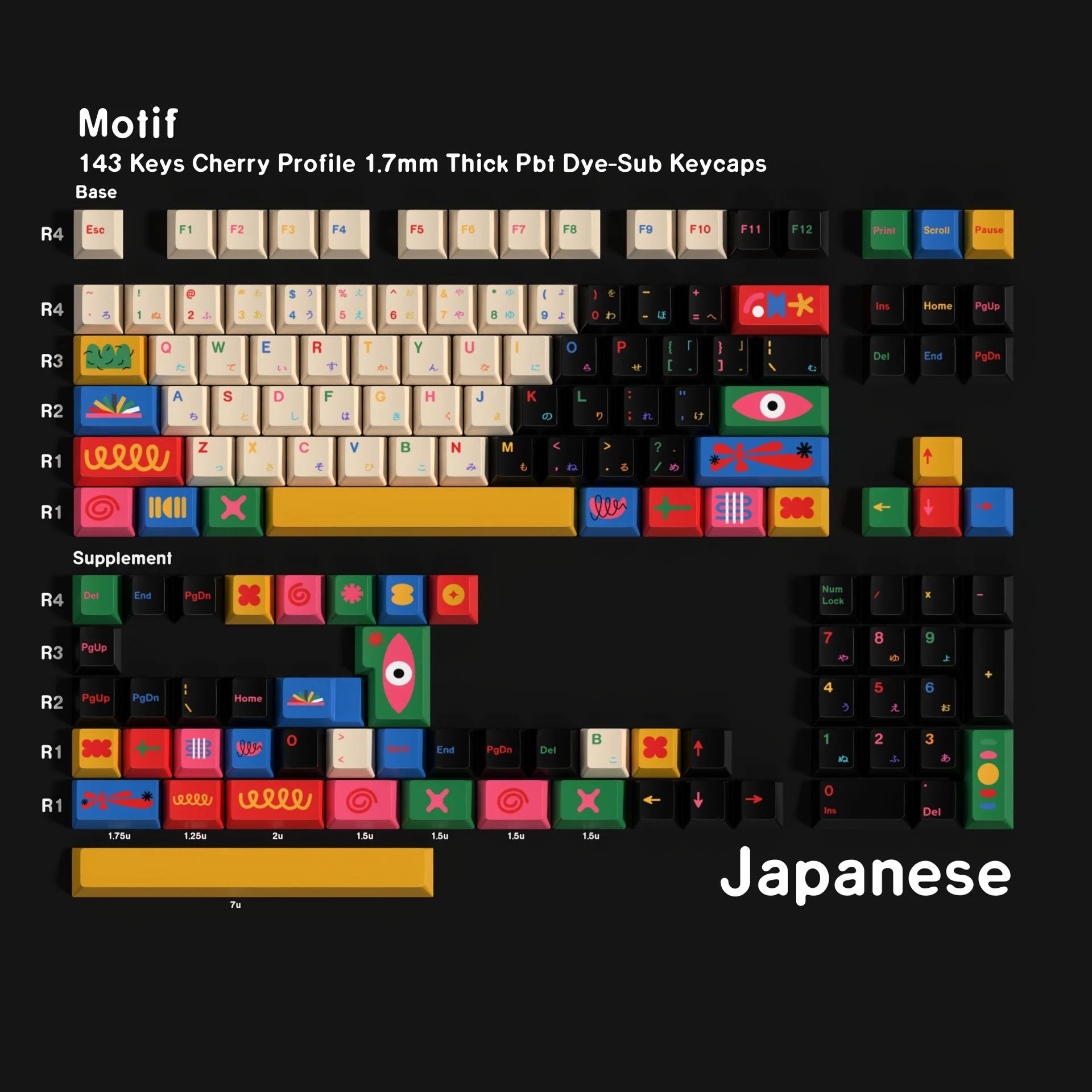 Mechanical Keyboard keycap Korean Spanish French Japanese German Russian Keycaps Cherry Profile PBT Key caps 7U Space ISO Enter