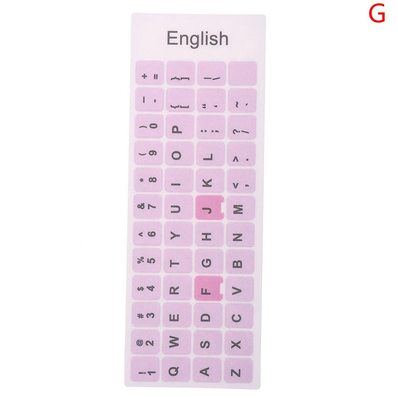 English Keyboard Sticker Makaron Color Keycap Key Caps Cover Stickers Desktop Computer Laptop Sticker