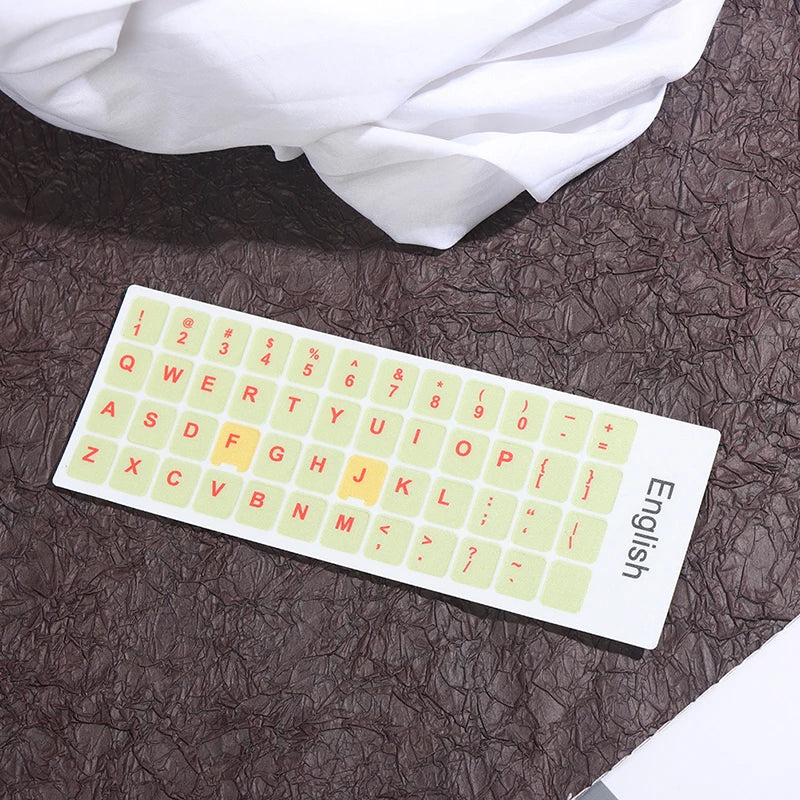 English Keyboard Sticker Makaron Color Keycap Key Caps Cover Stickers Desktop Computer Laptop Sticker