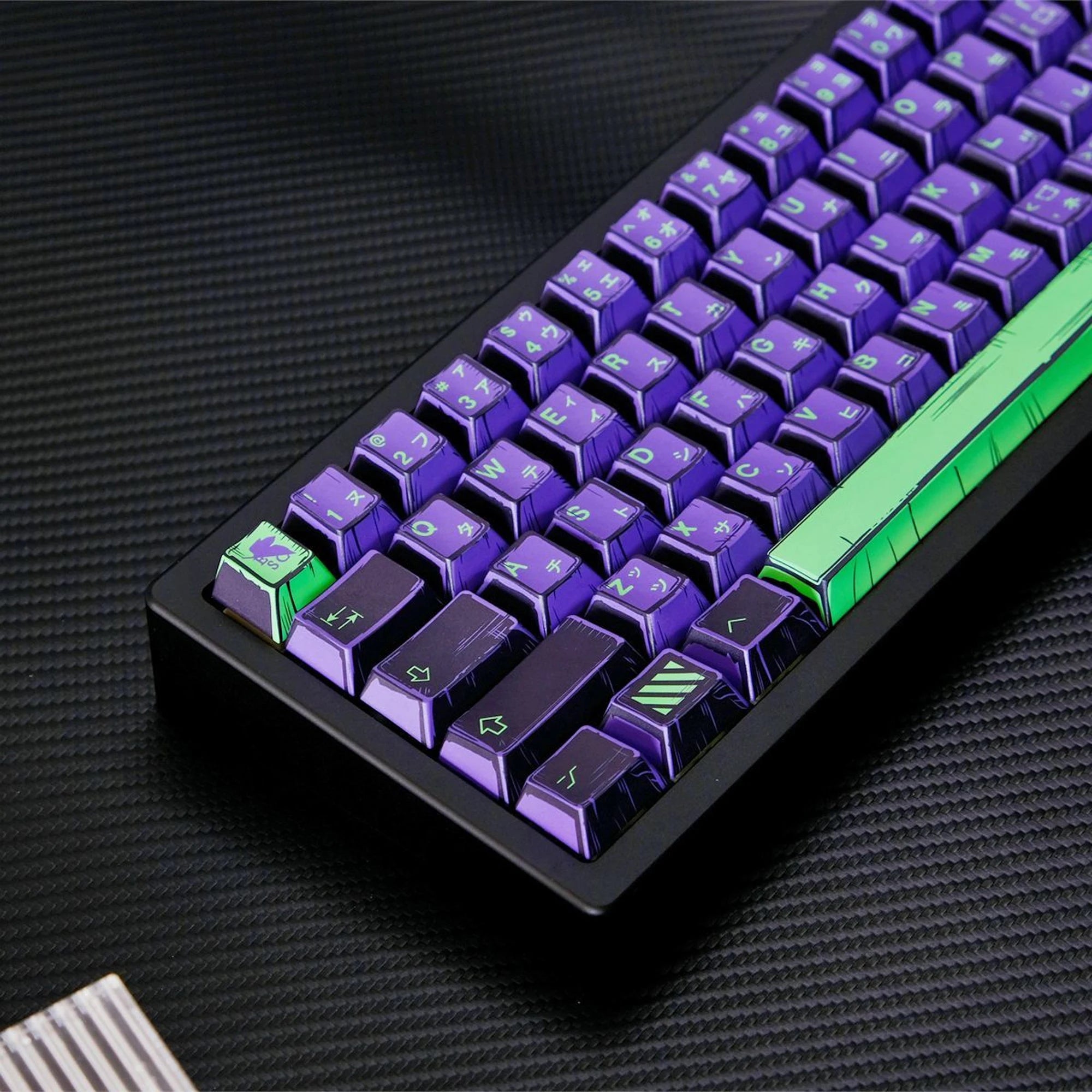KYOMOT 150 Keys Comic Style EVA 01 Keycaps Cherry Profile PBT Dye Sub Anime Games Keycap for DIY MX Switches Mechanical Keyboard