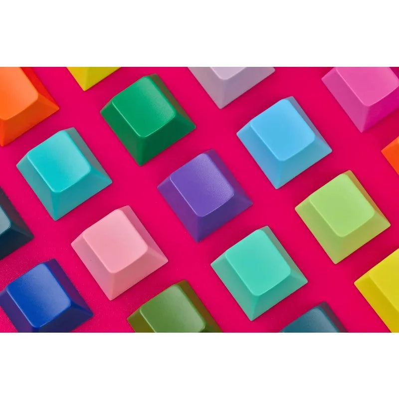 Keyreative ABS KeyCaps Set Multi-Color 130 Keys Custom Cherry Profile DIY Colorful Fit 60%-108% Mechanical Keyboard Accessories