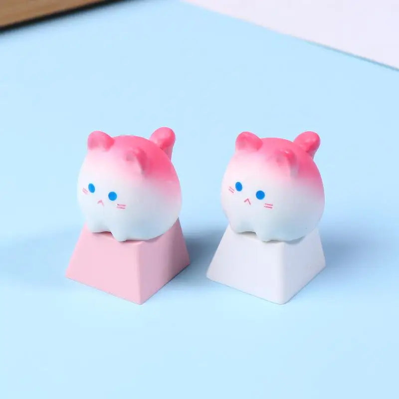 Cute Cartoon 3D Animal Keycap Mechanical Keyboard Caps OEM Height Keycap Kawaii DIY Keyboard Accessories Girl Gifts