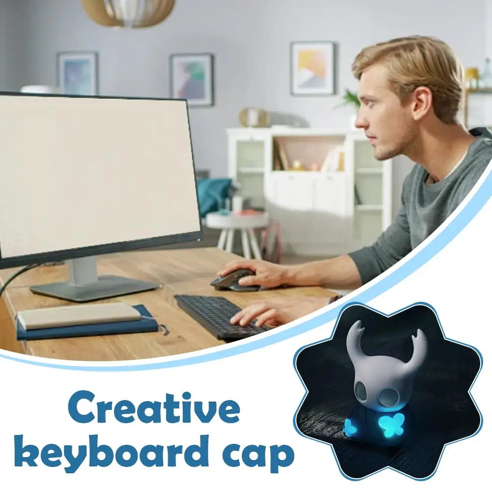 The Hollow Knight Keycap Single Transparent Personalized Creative Keyboard Cap Mechanical Keyboard Anime Customized ESC Gift