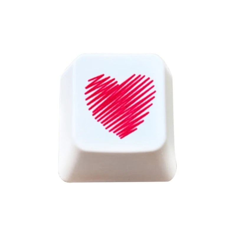 PBT Keycap OEM   Heart Shaped for Mechanical Keyboard Keycaps OEM Keycap  Keycap Replacement