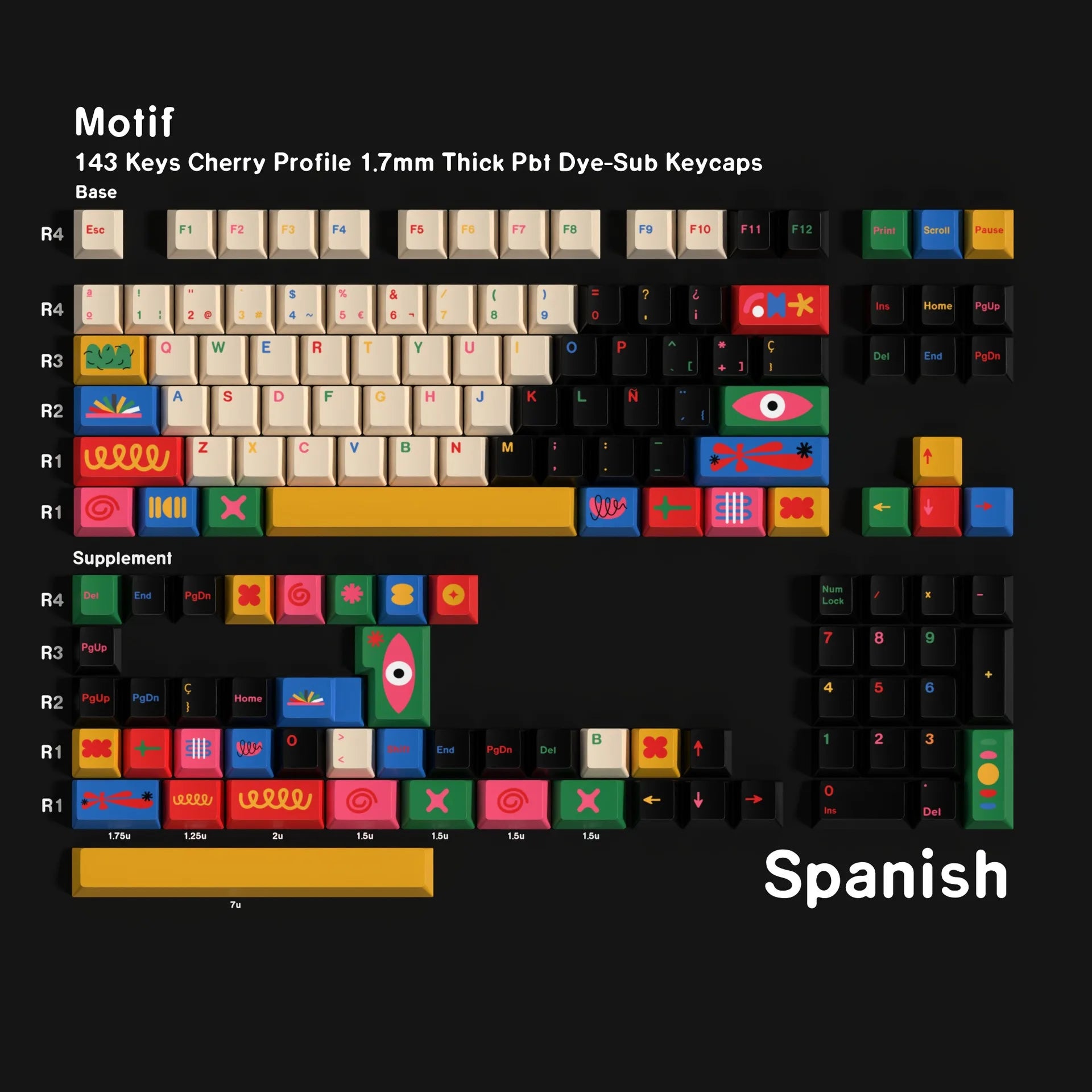 Mechanical Keyboard keycap Korean Spanish French Japanese German Russian Keycaps Cherry Profile PBT Key caps 7U Space ISO Enter