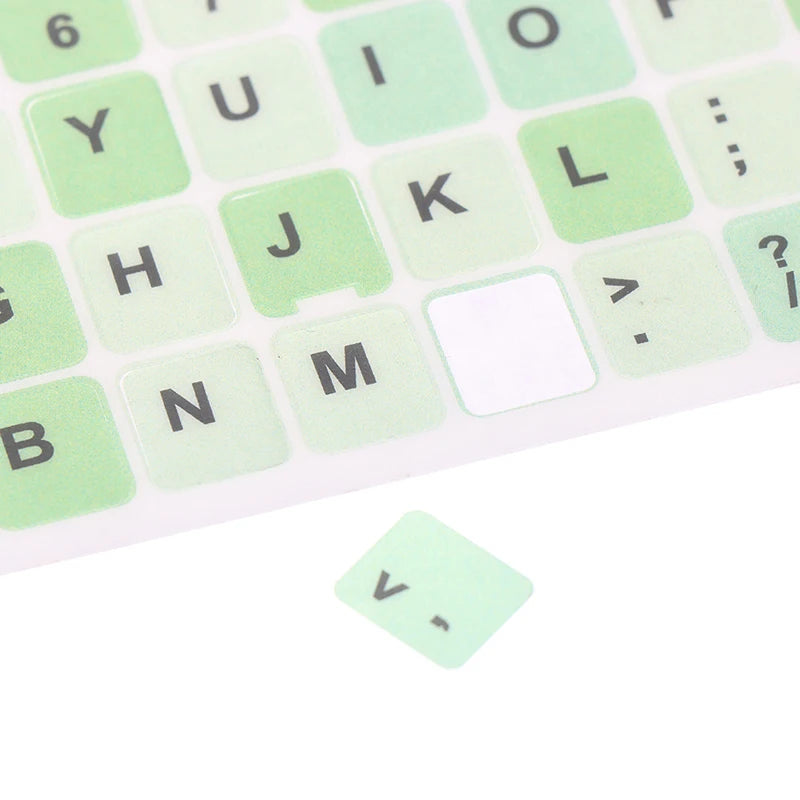 English Keyboard Sticker Makaron Color Keycap Key Caps Cover Stickers Desktop Computer Laptop Sticker