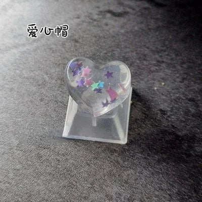 Keycap Games Backlit Cat Paw DIY Star Key Cap Mechanical Keyboards Keycaps for Mechanical Keyboards R4 Height Cherry MX Axis