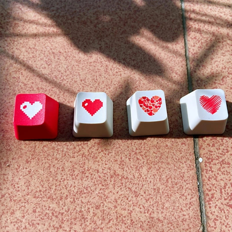 PBT Keycap OEM   Heart Shaped for Mechanical Keyboard Keycaps OEM Keycap  Keycap Replacement