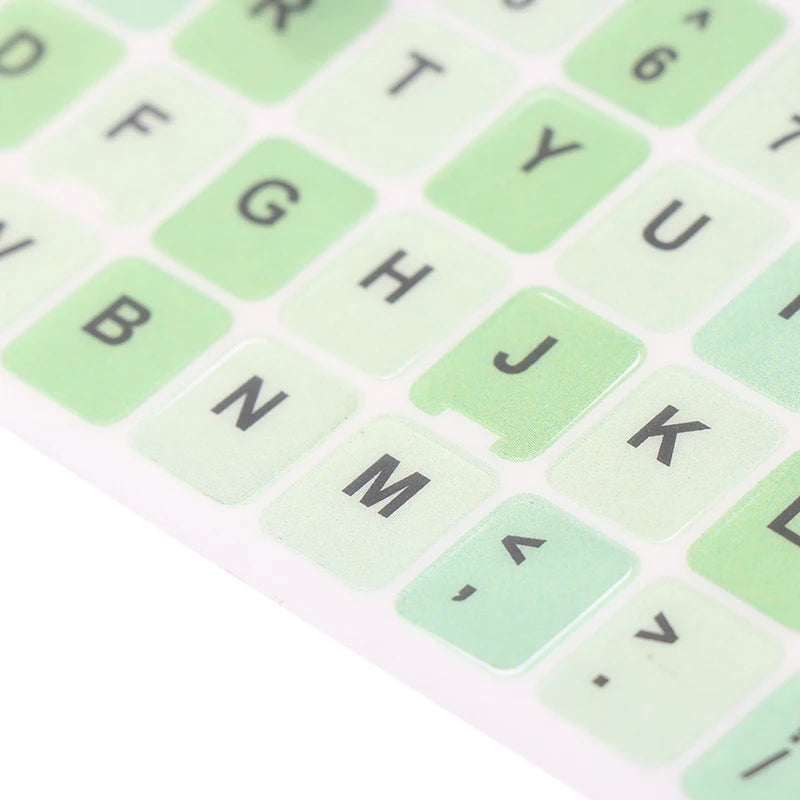 English Keyboard Sticker Makaron Color Keycap Key Caps Cover Stickers Desktop Computer Laptop Sticker