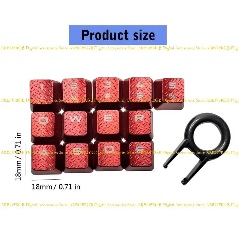 E21E 13PCS Anti Slip Keycap Set for K70 RGBK70 K95 K90 K65 Enhances Grip and Comfort for Long Hours of Typing or Gaming