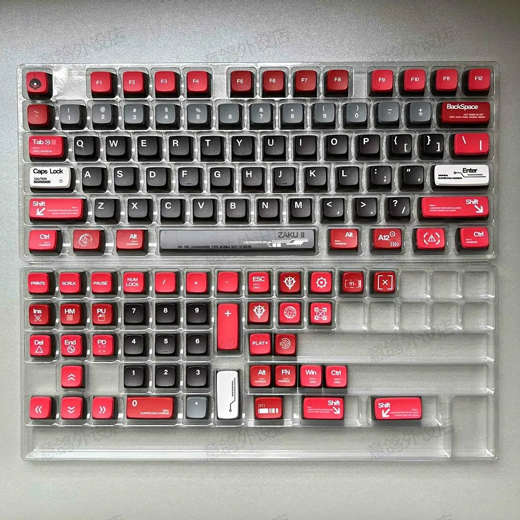 Yukiaim Keycaps Custom PBT Cherry Profile Side Carving Keycap Cute Sakura Cartoon Anime Point Key Cap for Gaming Keyboard Gift