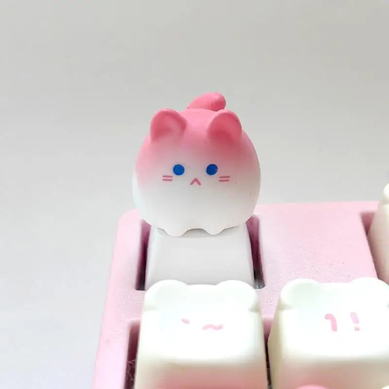 Cute Cartoon 3D Animal Keycap Mechanical Keyboard Caps OEM Height Keycap Kawaii DIY Keyboard Accessories Girl Gifts