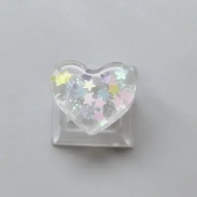 Keycap Games Backlit Cat Paw DIY Star Key Cap Mechanical Keyboards Keycaps for Mechanical Keyboards R4 Height Cherry MX Axis