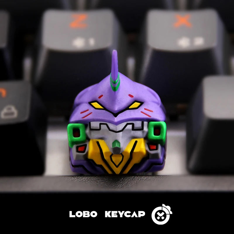 New Eva-01 Keycaps Creative Trendy Play Personalized Keycaps Desktop Decoration Mechanical Keyboard  Anime Theme Key Cap