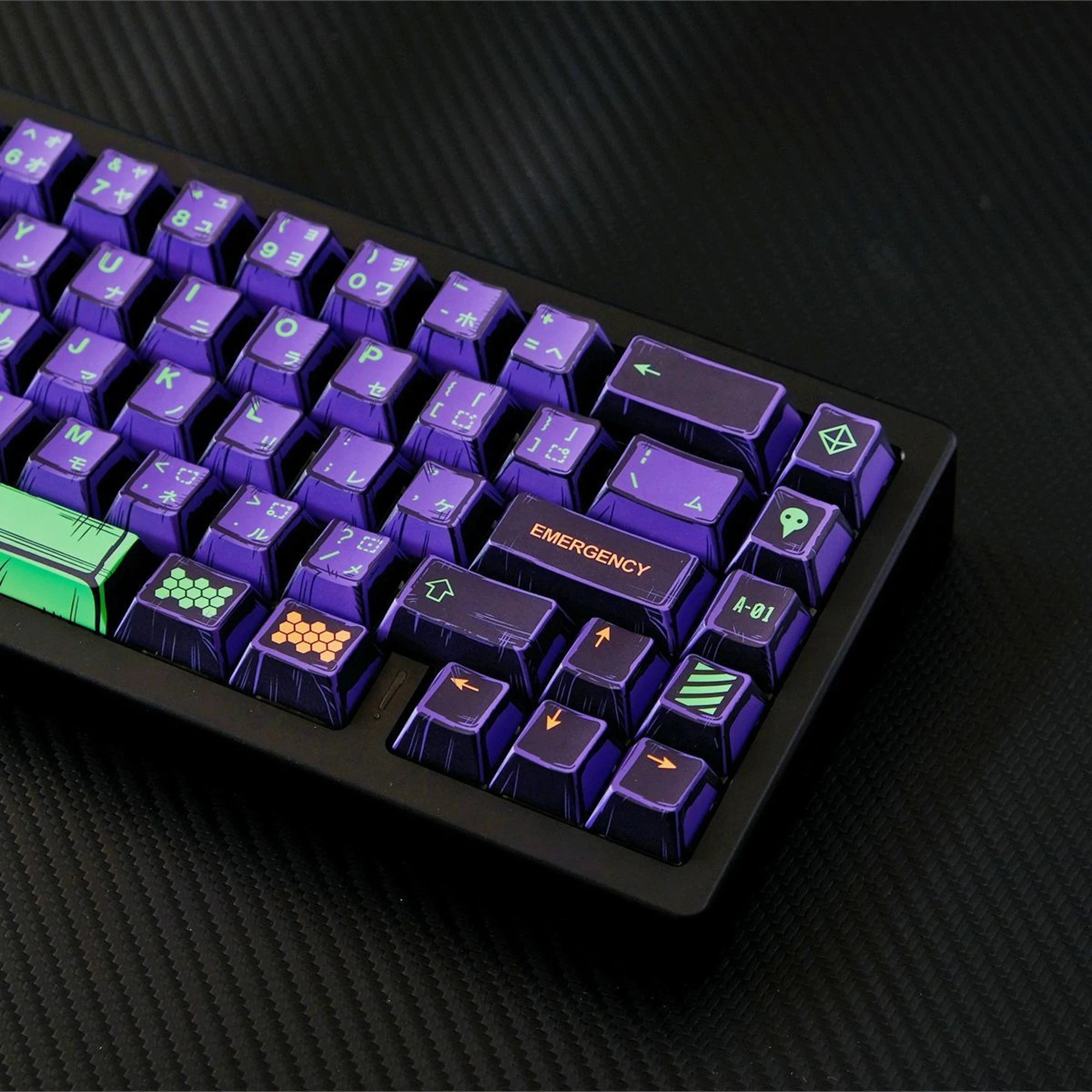 KYOMOT 150 Keys Comic Style EVA 01 Keycaps Cherry Profile PBT Dye Sub Anime Games Keycap for DIY MX Switches Mechanical Keyboard
