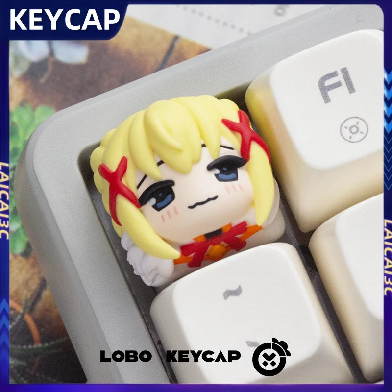 Kono Subarashii Sekai ni Shukufuku wo Keycap ESC Resin Cherry Profile Mechanical Keyboard Cartoon Anime Gift Collectibles keycap