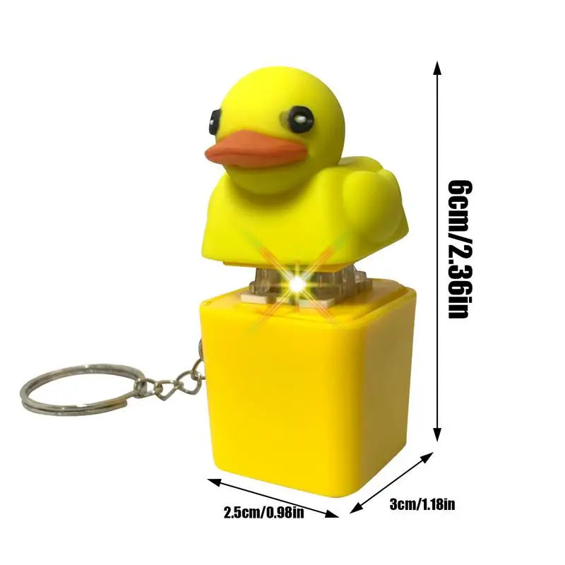 Yellow Duck Keyboard Keycaps Quacky Duck Fidget Toy Sensory Toys Stress Reliever Keycaps That Quack Key Board Clicker