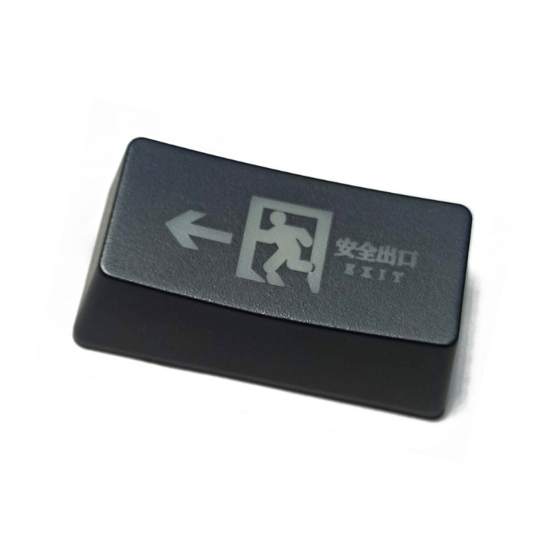 Safe Exit R1 2U Backspace Keycap Shine Through Keycaps ABS Etched Backlit Keycap For Mechanical Keyboard