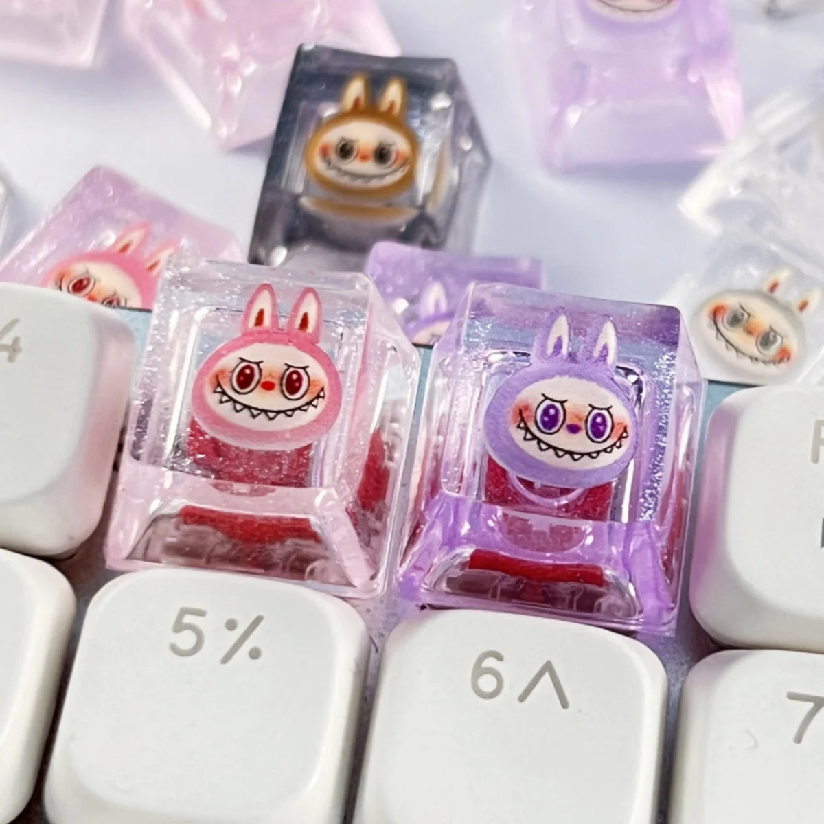 Cute Animal Keycap For Mechanical Keyboard Custom Kawaii Cartoon Collectibles Gifts 3D Resin Game Keycaps