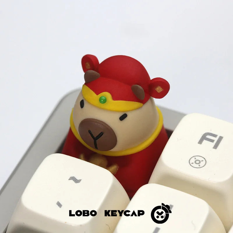 Lobo Capybara Keycaps Creative Resin Keycaps For Mechanical Keyboard Cute Cartoon Keyboard Decoration Customized Keycaps Gifts