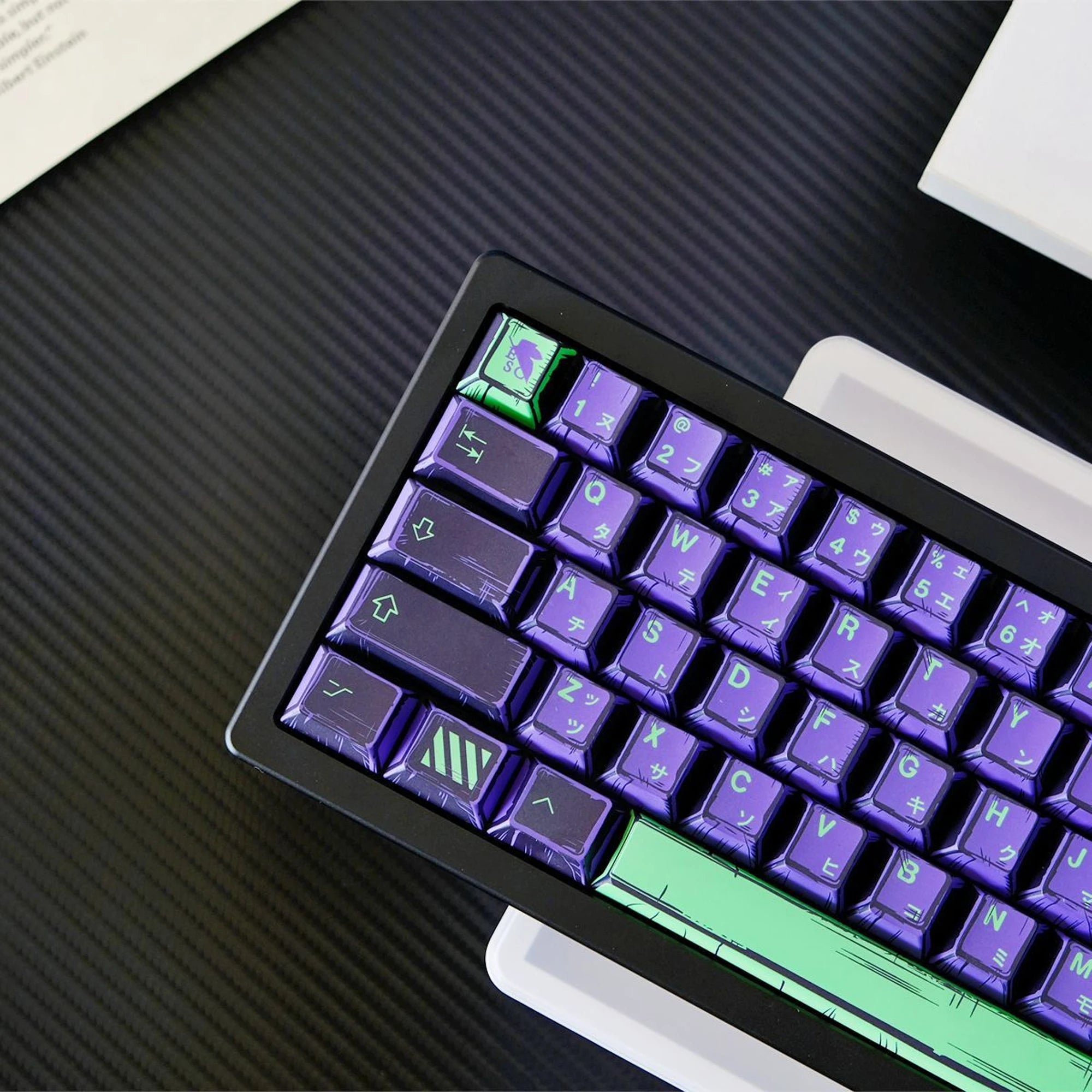 KYOMOT 150 Keys Comic Style EVA 01 Keycaps Cherry Profile PBT Dye Sub Anime Games Keycap for DIY MX Switches Mechanical Keyboard