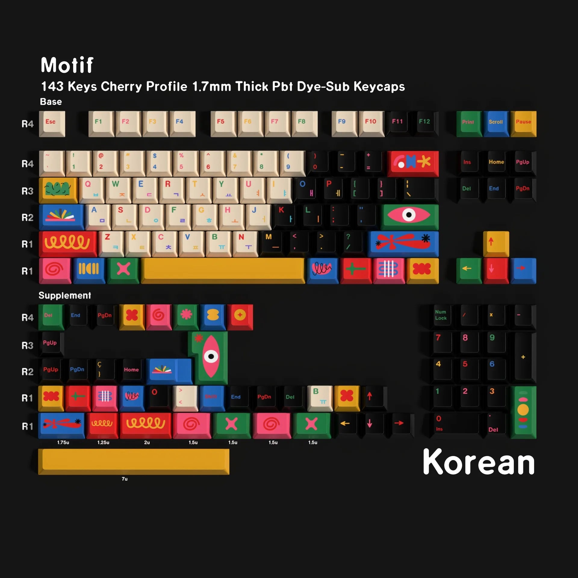Mechanical Keyboard keycap Korean Spanish French Japanese German Russian Keycaps Cherry Profile PBT Key caps 7U Space ISO Enter