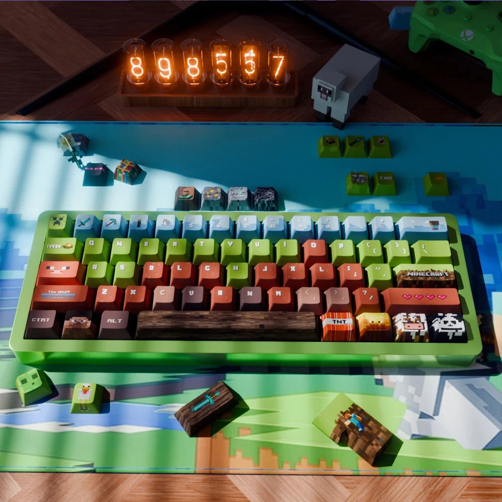 Pixel Design Game Theme Keycap 139 Key Cherry Height Pbt Material Compatible With Wooting Megalion Magnetic Axis Keyboard Keycap
