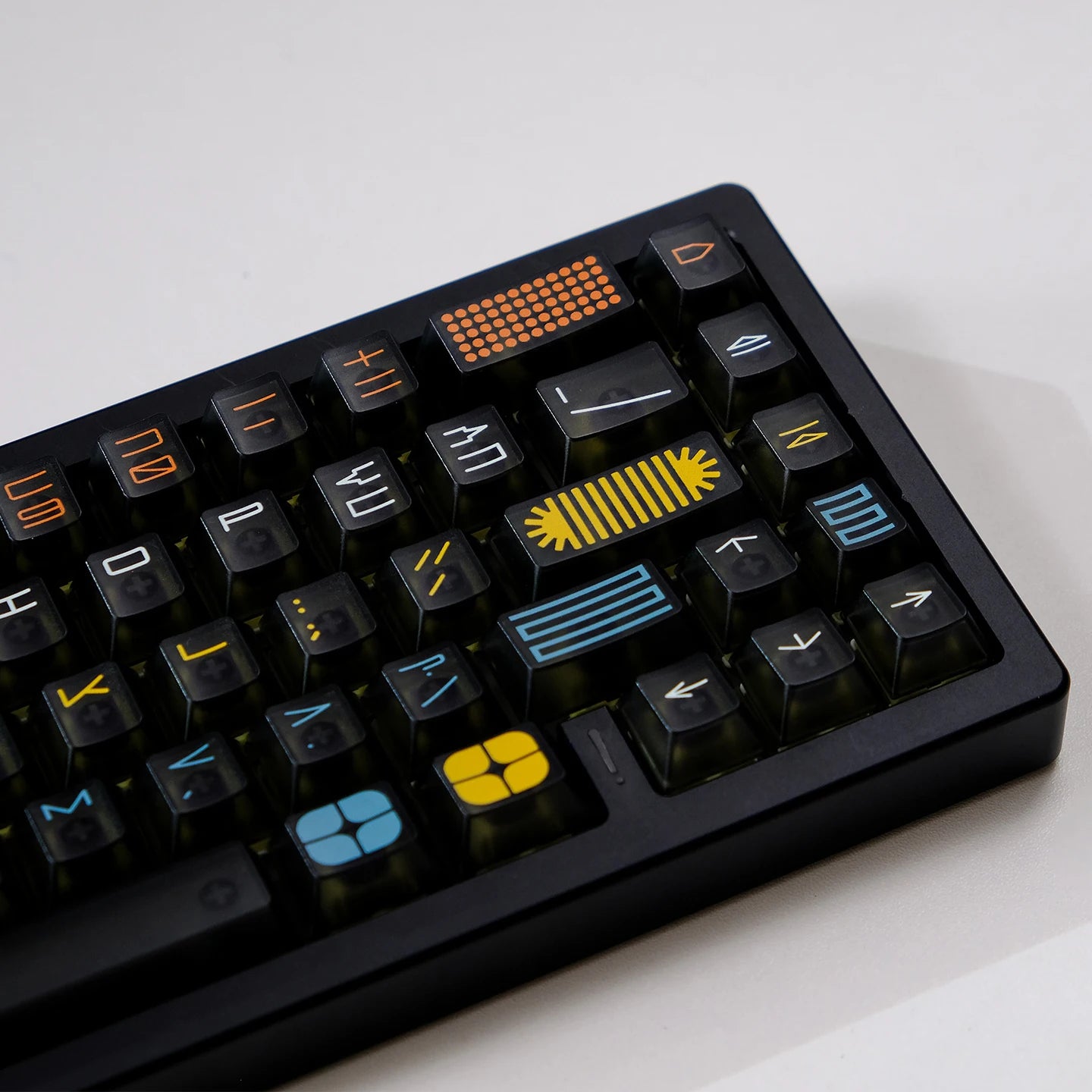 Expo Five-sided Fog-through keycap mechanical keyboard keycaps 122 key Black Cherry Profile adaptation wooting, etc.
