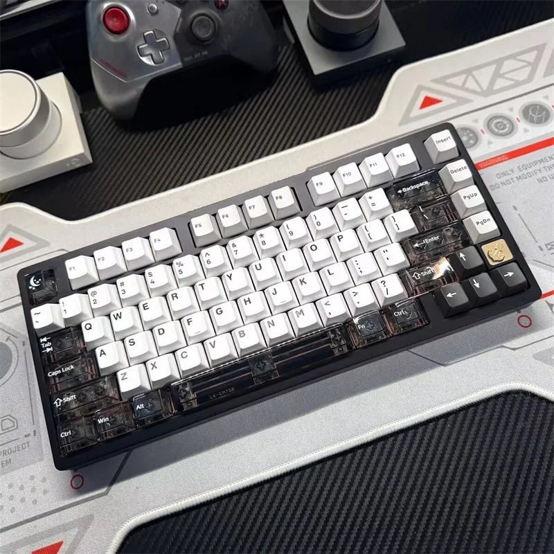 Supplement Clear PC Keycaps ESC Alt Ctrl Enter Spacebar 63 Key 2U Shift Gamer Mechanical Keyboard Cherry Backlit RGB PC Key Cap