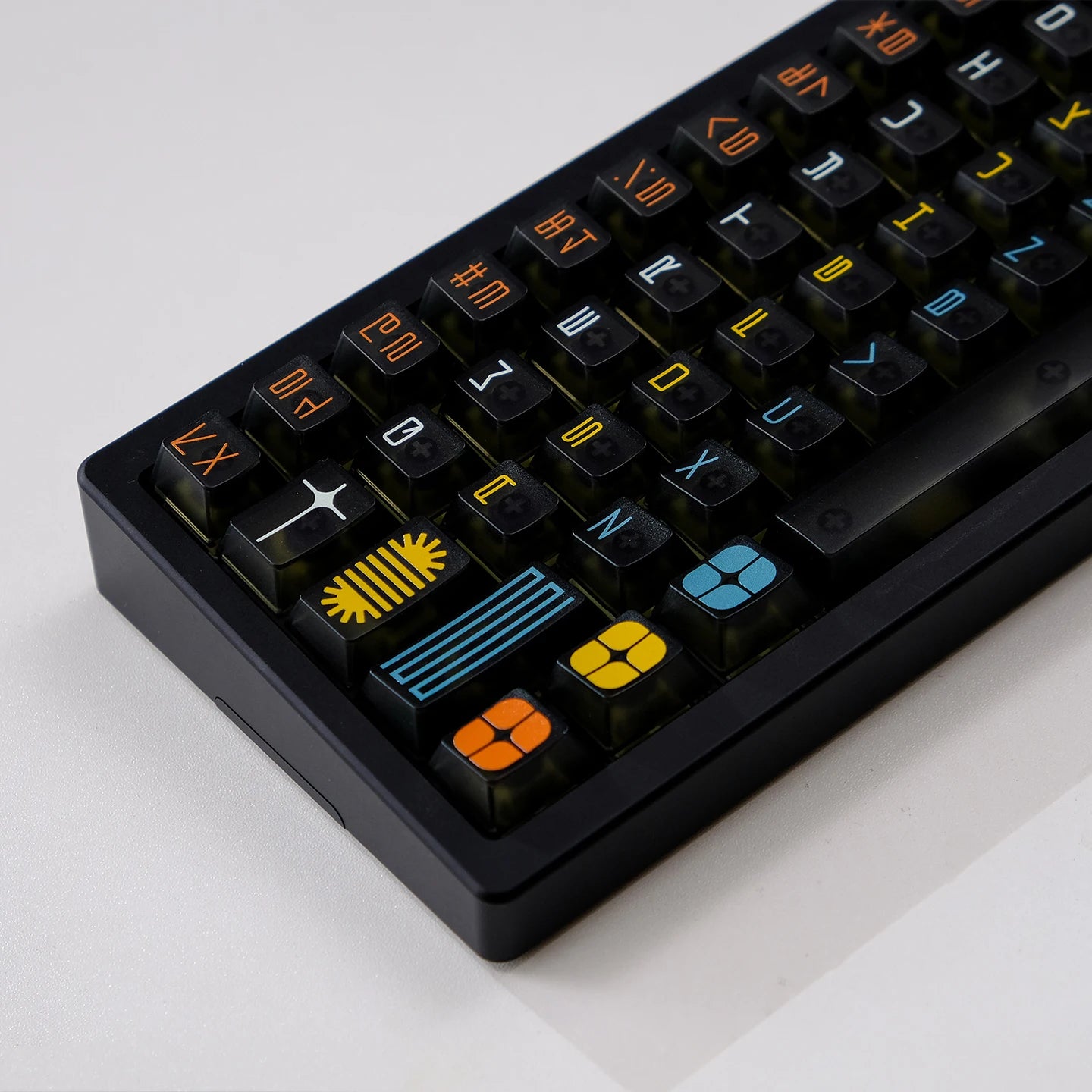 Expo Five-sided Fog-through keycap mechanical keyboard keycaps 122 key Black Cherry Profile adaptation wooting, etc.