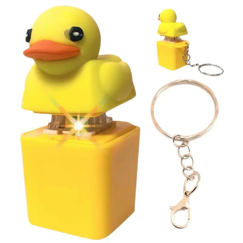 Yellow Duck Keyboard Keycaps Quacky Duck Fidget Toy Sensory Toys Stress Reliever Keycaps That Quack Key Board Clicker