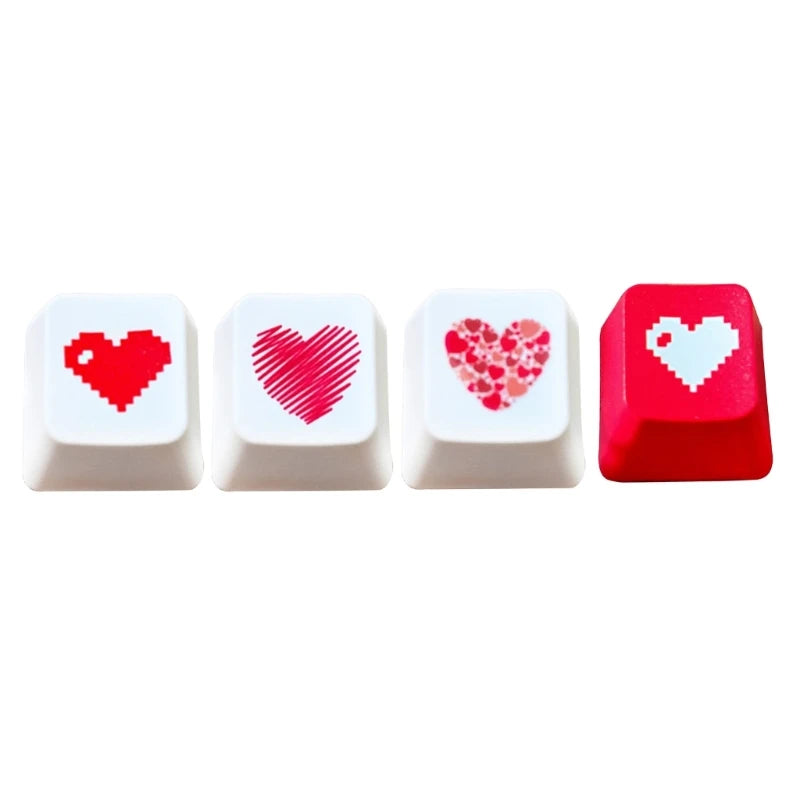PBT Keycap OEM   Heart Shaped for Mechanical Keyboard Keycaps OEM Keycap  Keycap Replacement