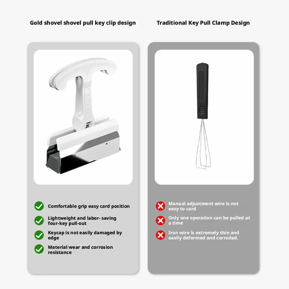 Keycap Puller 4Keys Removal Tool Keycaps Remover for Mechanical Keyboards Removing Fixing Tools