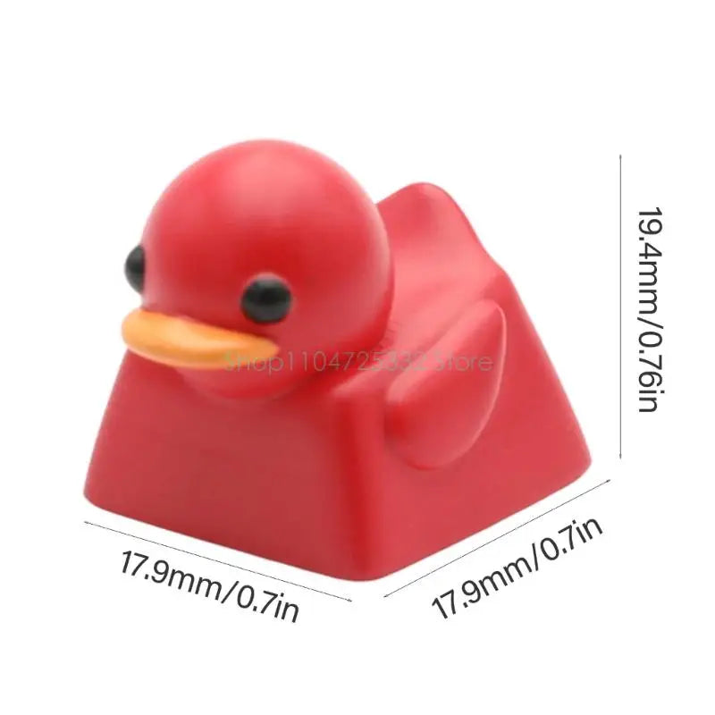 Cute Duck Keycap Cartoon Resin Keycaps for Switches Mechanical Gaming Keyboards DIY Personaliing 3D Keycap Keyboards Decoration
