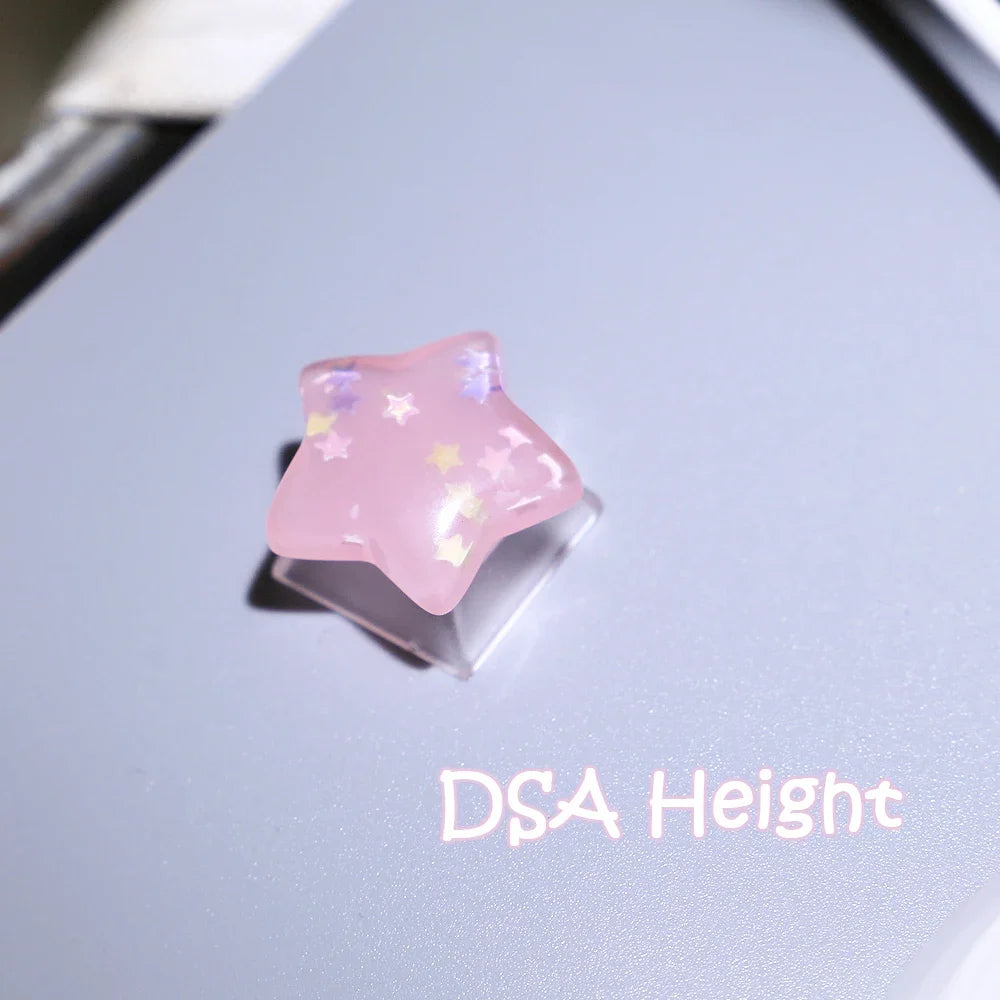Keycap Games Backlit Cat Paw DIY Star Key Cap Mechanical Keyboards Keycaps for Mechanical Keyboards R4 Height Cherry MX Axis