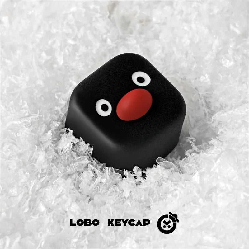 Kawaii Penguin Personality Keycap Single Cute Resin Creative Mechanical Keyboard Cap Custom Replacement Attachment ESC OEM Gifts