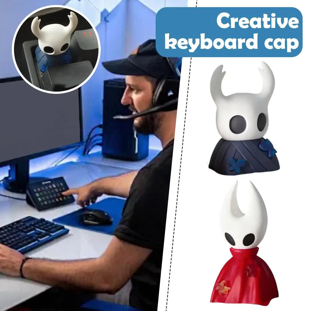 Light Transparent The Hollow Knight Keycap Single Customized Keycaps Kawaii Gaming Peripherals Resin Mechanical Keyboard Esc R4