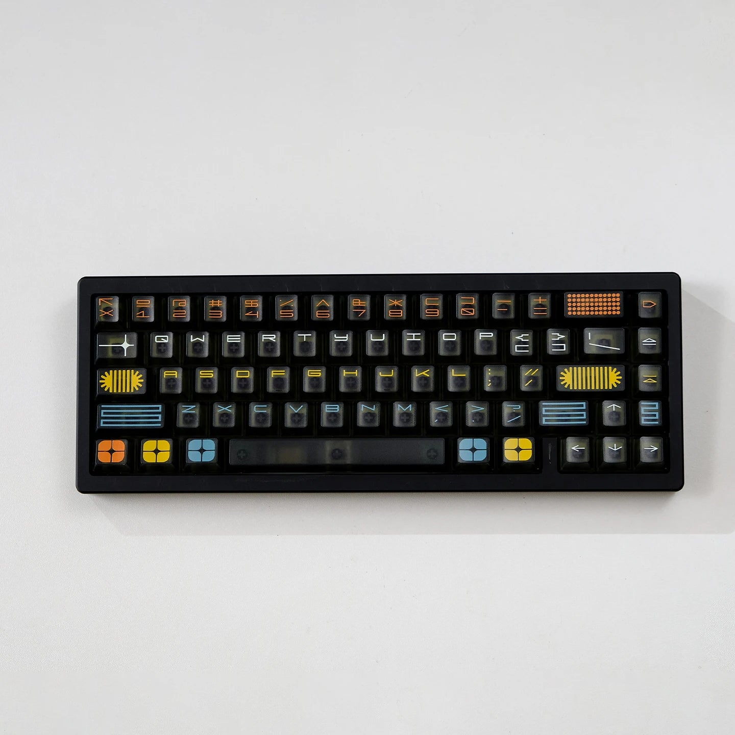 Expo Five-sided Fog-through keycap mechanical keyboard keycaps 122 key Black Cherry Profile adaptation wooting, etc.