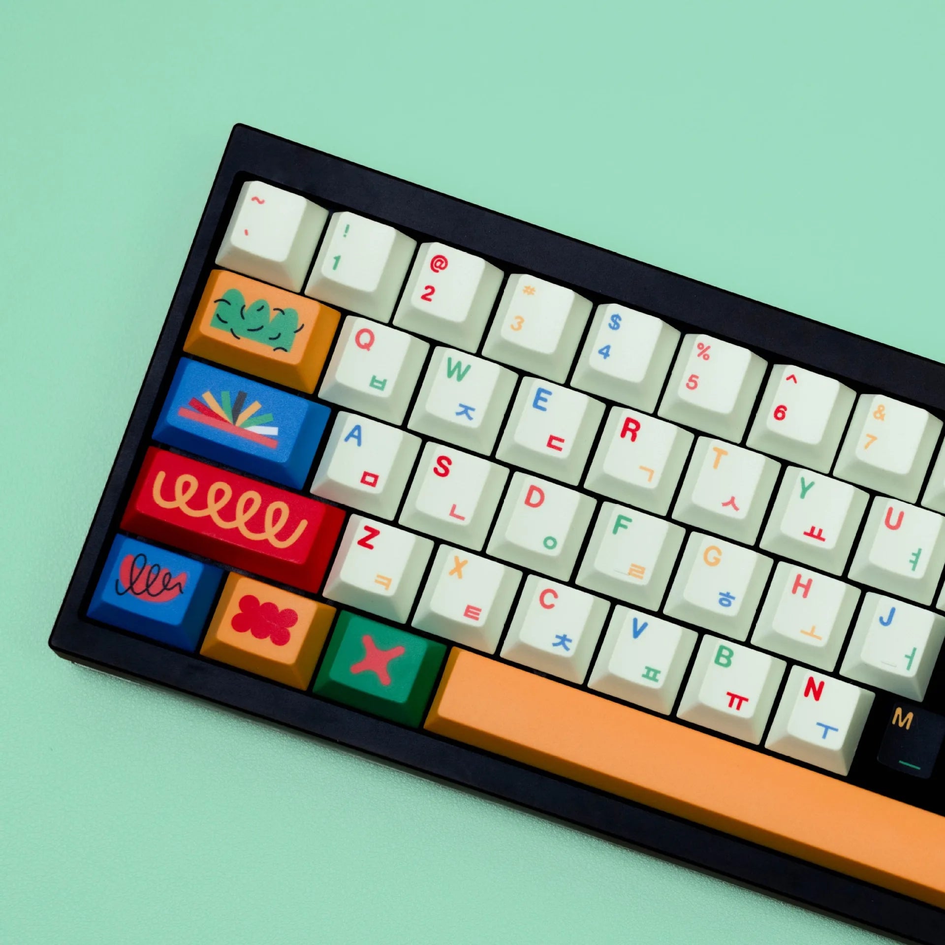 Mechanical Keyboard keycap Korean Spanish French Japanese German Russian Keycaps Cherry Profile PBT Key caps 7U Space ISO Enter