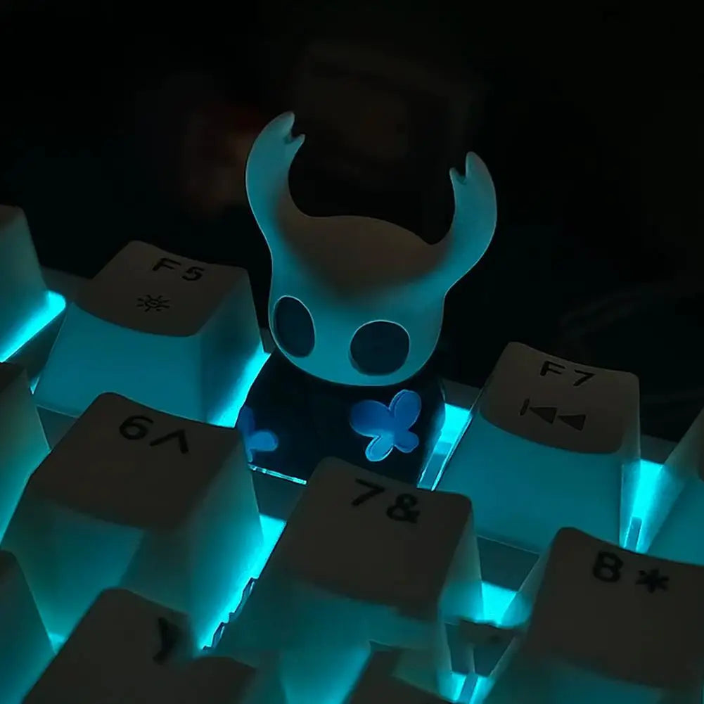 Light Transparent The Hollow Knight Keycap Single Customized Keycaps Kawaii Gaming Peripherals Resin Mechanical Keyboard Esc R4