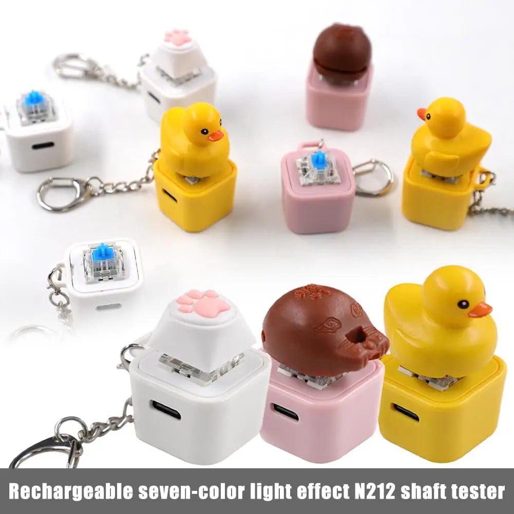 Personality Key Cap Keycap Cute Stereo Little Yellow Duck keycaps for Mechanical Keyboard MX Axis 3D Design