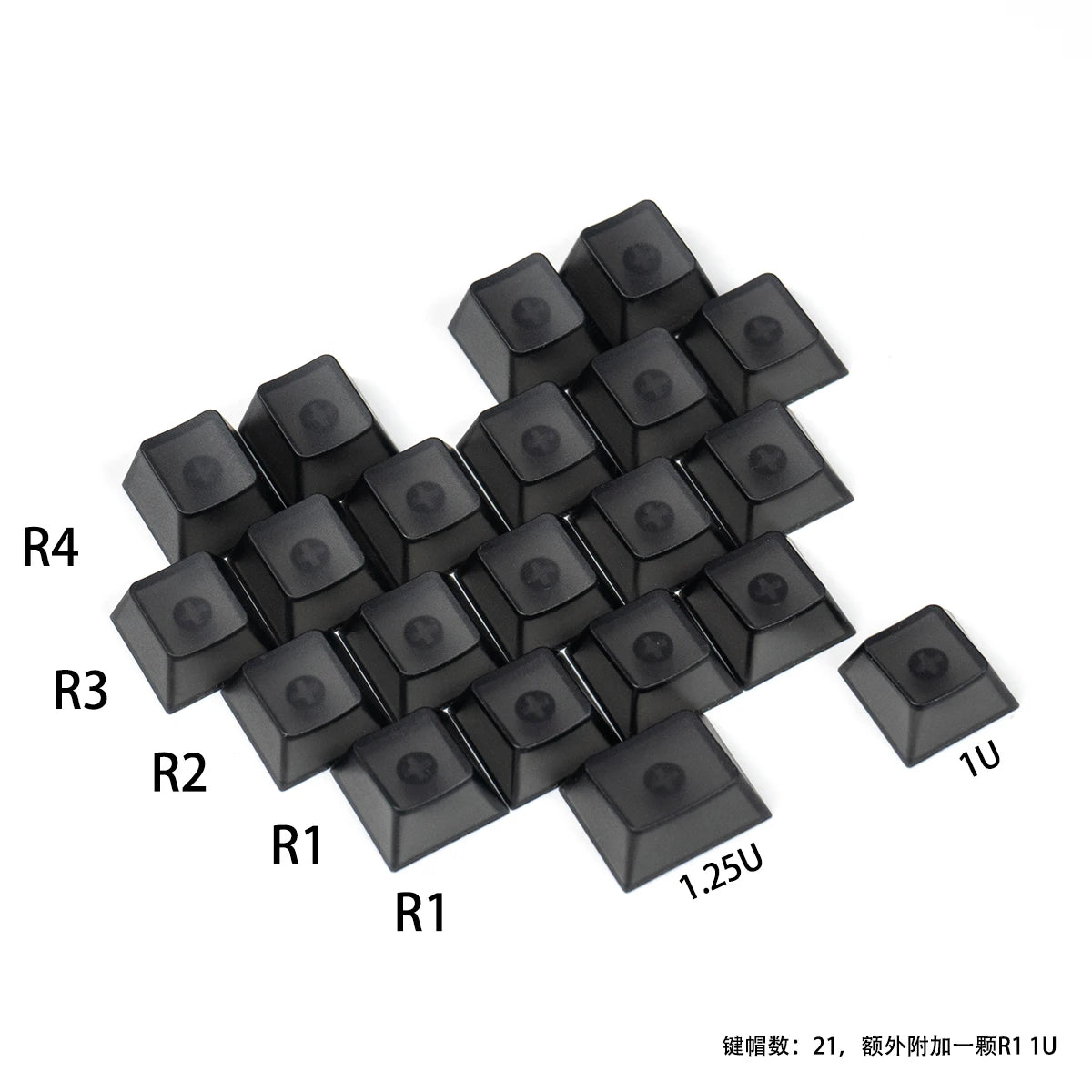Red Transparent Keycap 10 key Cherry Profile PC keycap Space Bar 6.25U ESC Enter shift key Custom Keycap For Mechanical Keyboard
