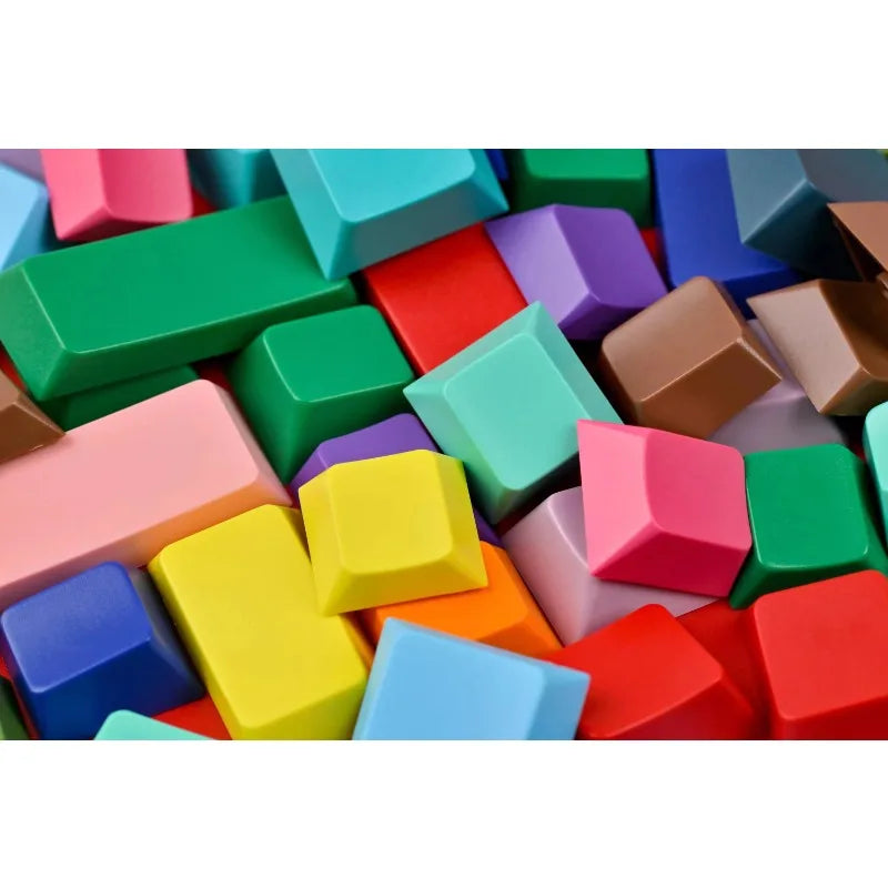 Keyreative ABS KeyCaps Set Multi-Color 130 Keys Custom Cherry Profile DIY Colorful Fit 60%-108% Mechanical Keyboard Accessories